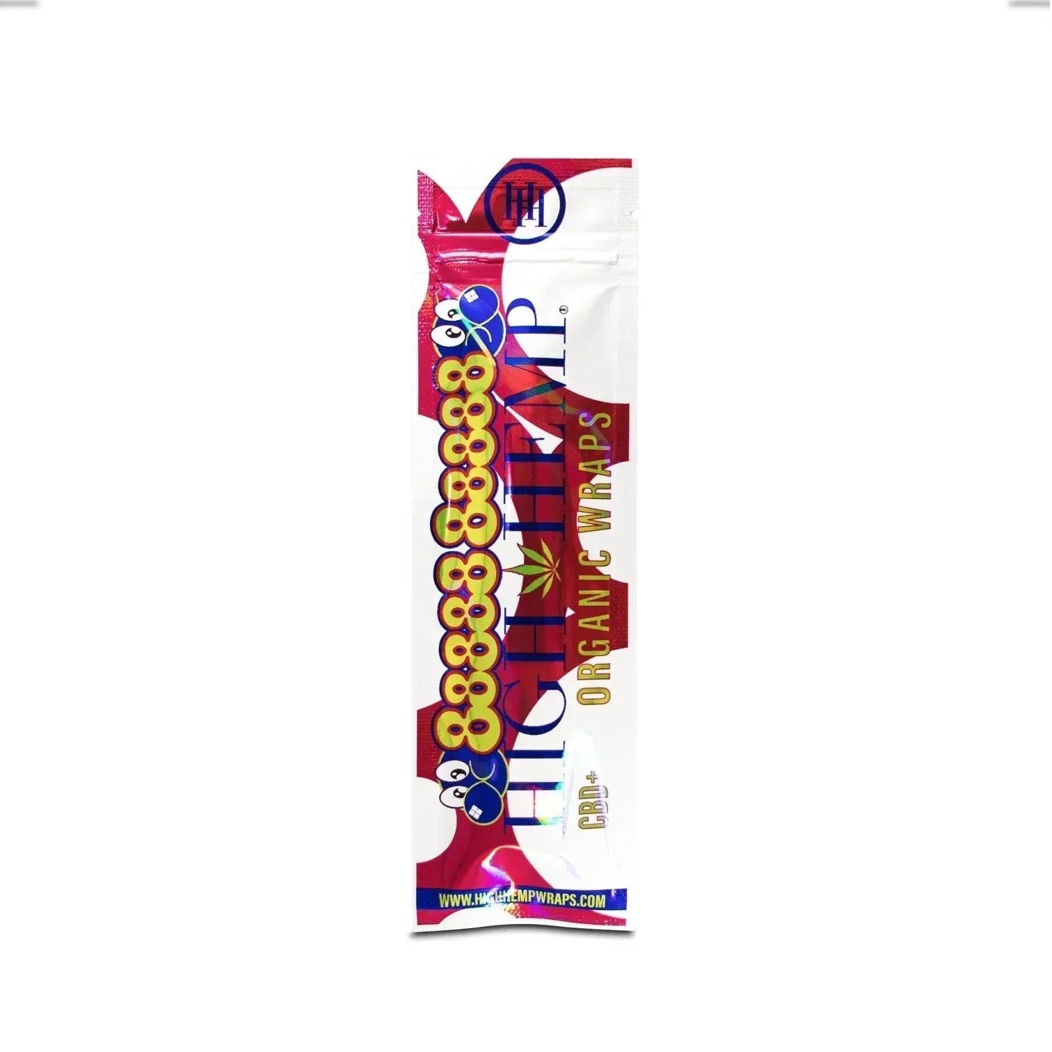 High Hemp organic wraps CBD+ in sealed white and red packaging on white background