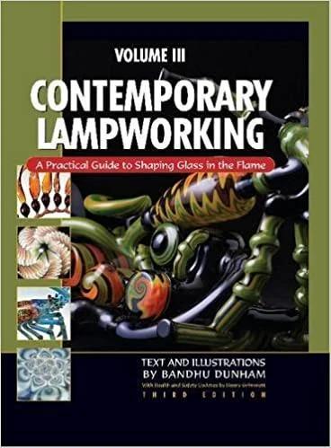 Contemporary Lampworking Volume III book cover featuring intricate hand-blown glass art