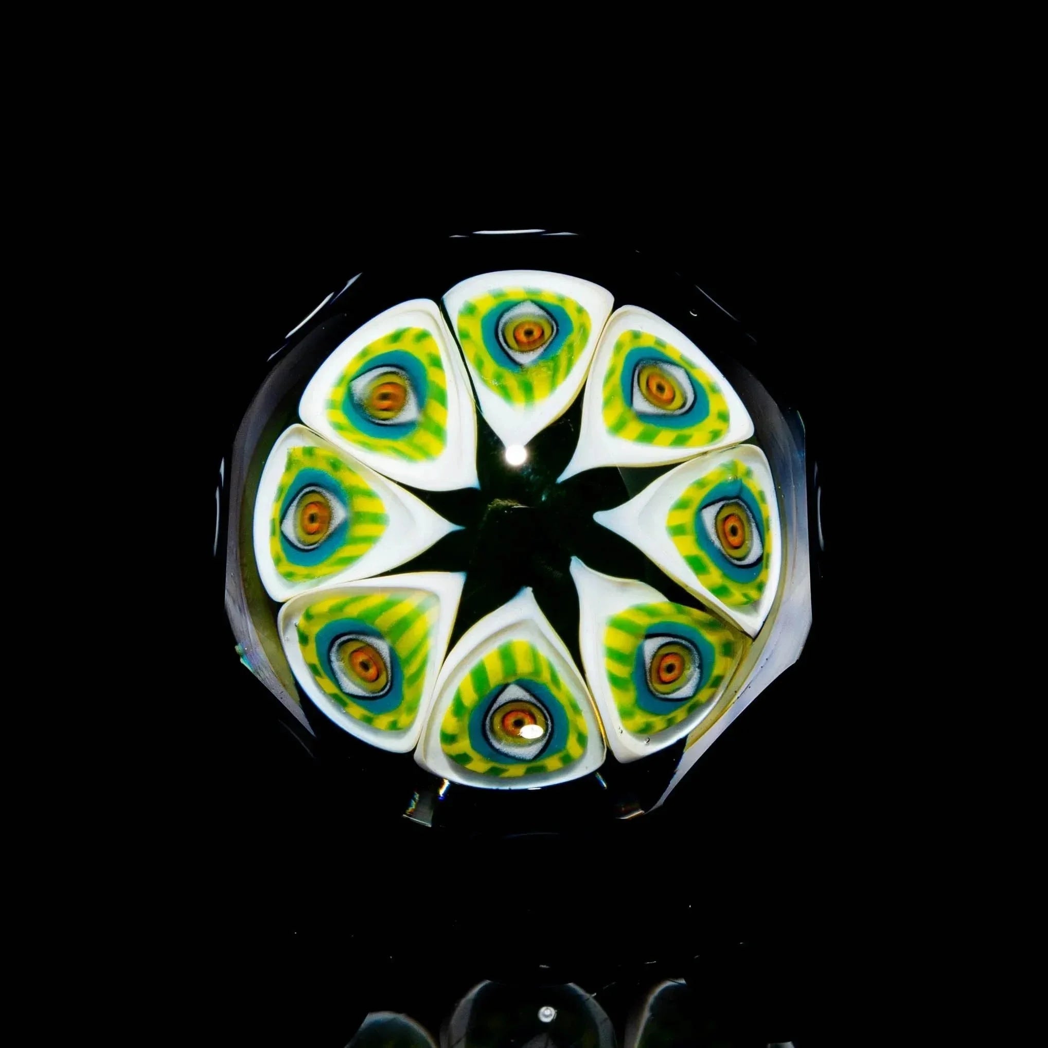 Banjo x Lil Bear - 02' Series: Green Vision, Green & White Dotstack 25MM Marble