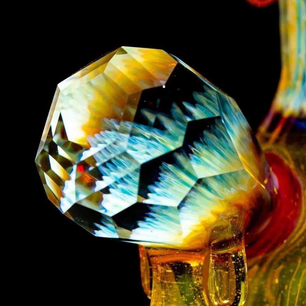 Beak Glass - Terps Splat Flask w/ Matching Cap