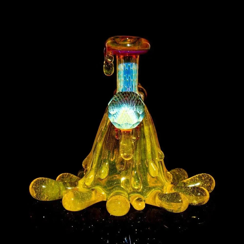 Beak Glass - Terps Splat Flask w/ Matching Cap