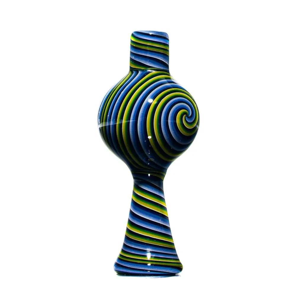 Cameron Burns - Blue & Green Linework Bubble Cap