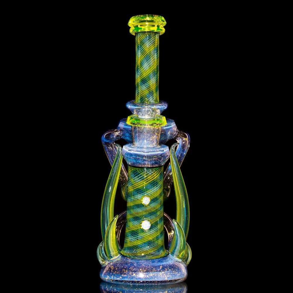 Crux Glass - Dichro Over Potion, Hydro Electric & Illuminati Fully Tricked Out Rebubbler