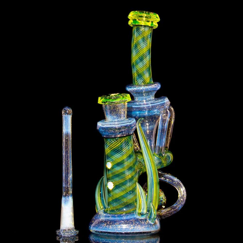 Crux Glass - Dichro Over Potion, Hydro Electric & Illuminati Fully Tricked Out Rebubbler