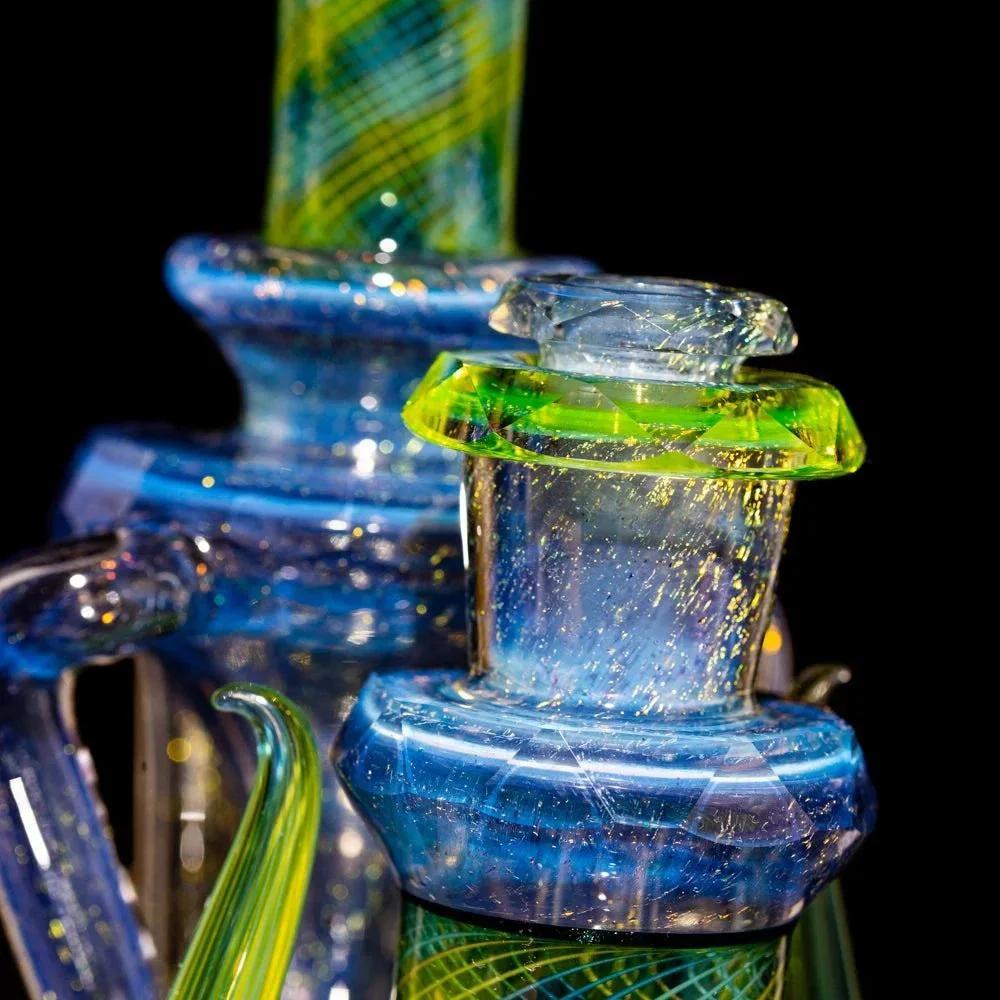 Crux Glass - Dichro Over Potion, Hydro Electric & Illuminati Fully Tricked Out Rebubbler