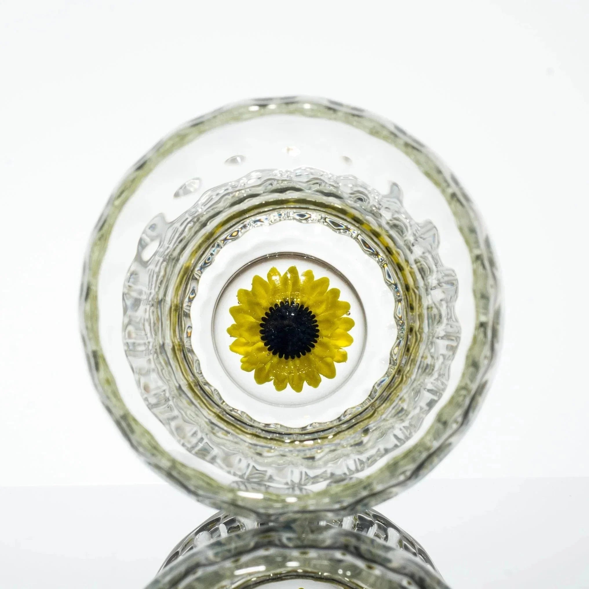 Glass By Blake - Scalloped Sunflower Pilsner Glass