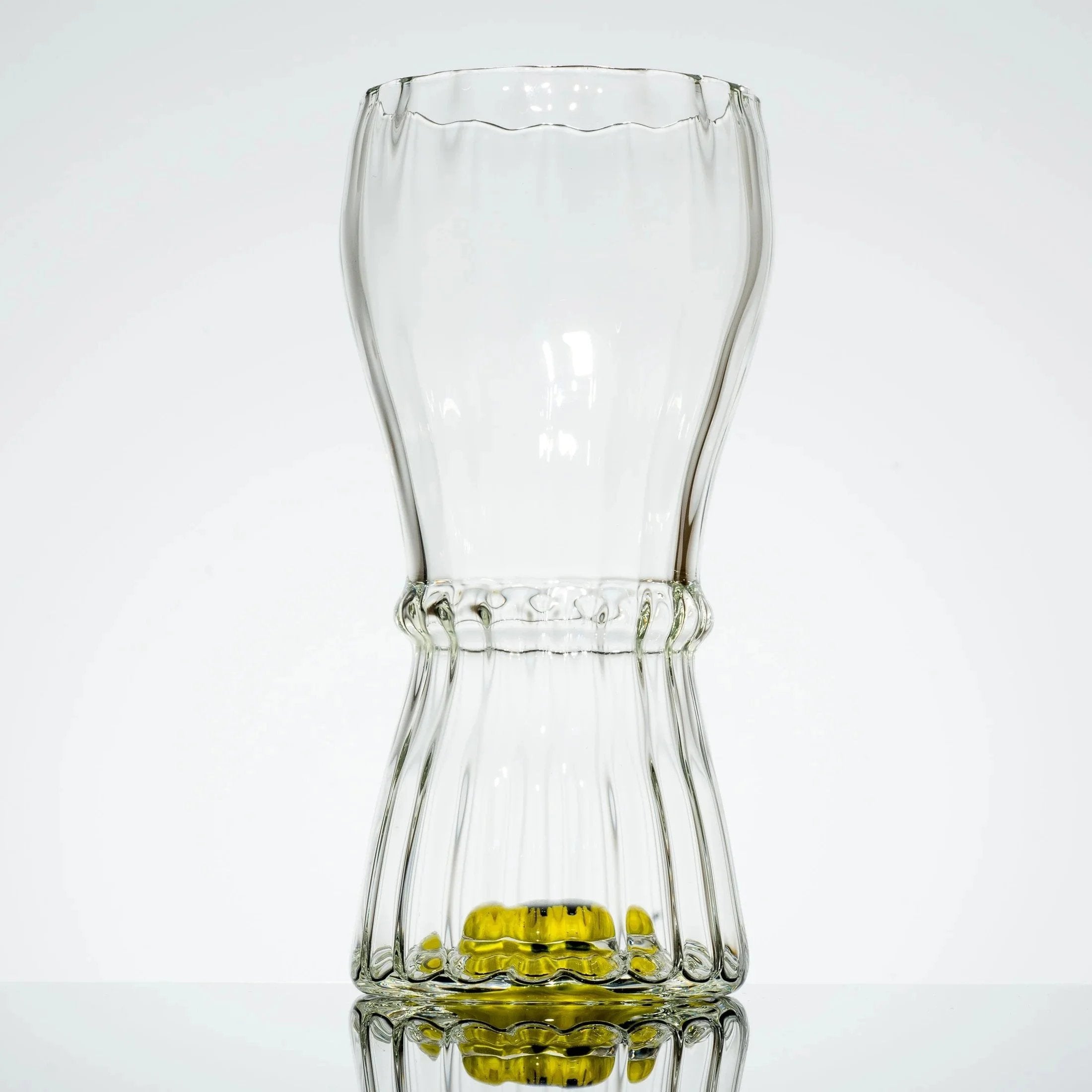 Glass By Blake - Scalloped Sunflower Pilsner Glass