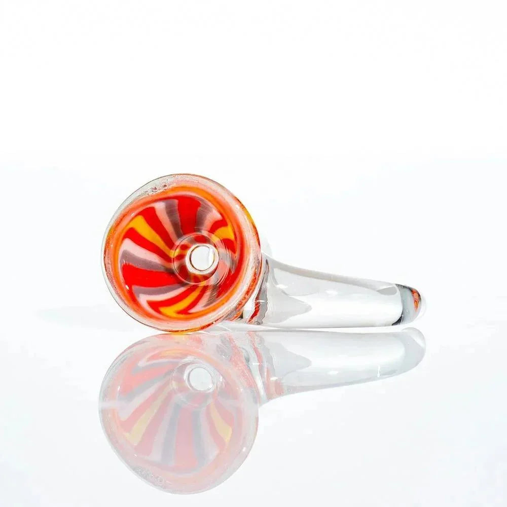 Glass Distractions - 14mm Dichro Linework Flare Slide