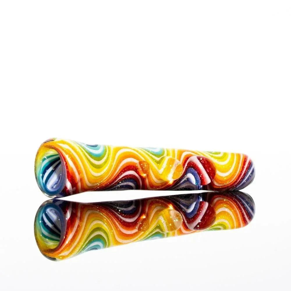 Glass Distractions - Rainbow Dichro Wig Wag Onie