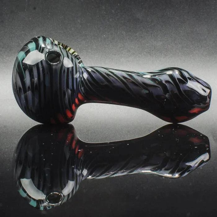 Hot Mess Glass - Dark Rainbow Spoon