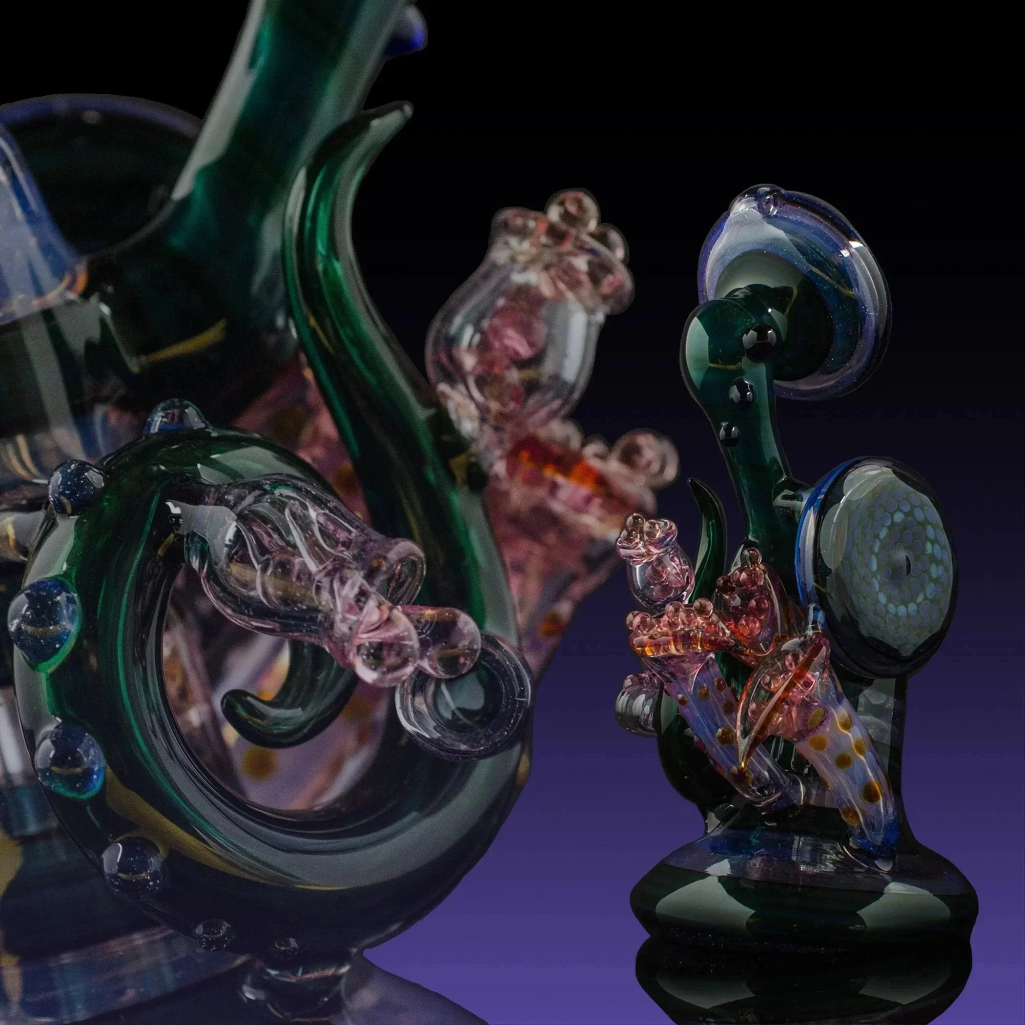 Chris Hubbard Faceted Purple Dewar Seal Rig