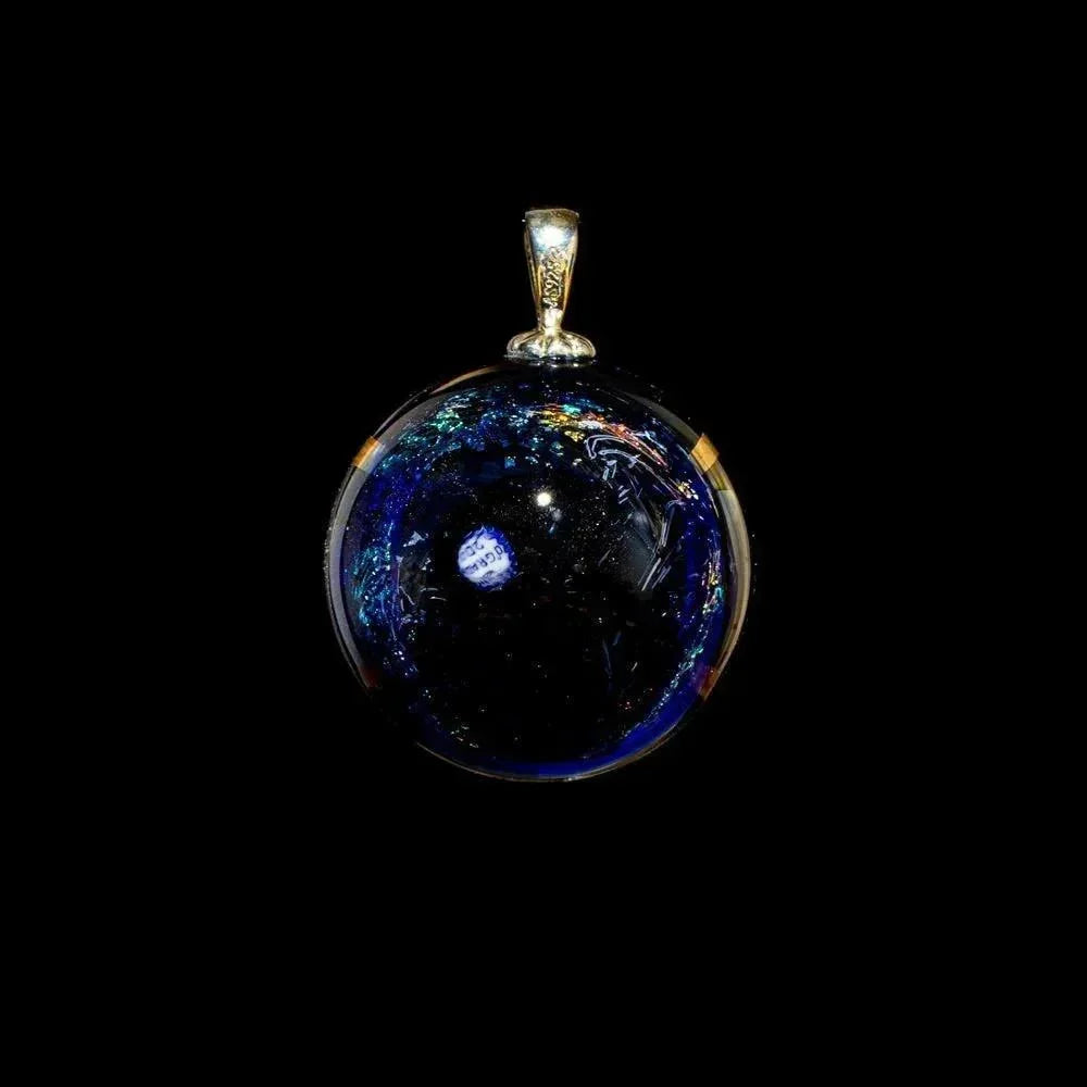 Kevin O'Grady - Cobalt & Rainbow Dichro Pendant