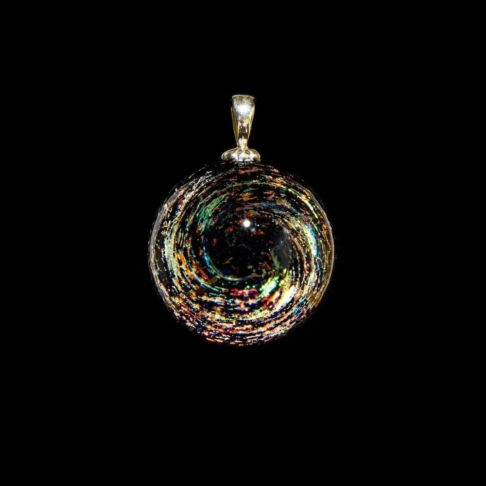 Kevin O'Grady - Cobalt & Rainbow Dichro Pendant
