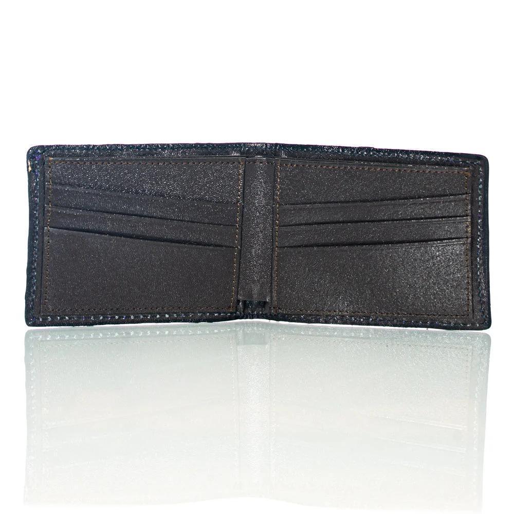 Lost Sailor Leather - Green Leaf Sacred Geometry Wallet