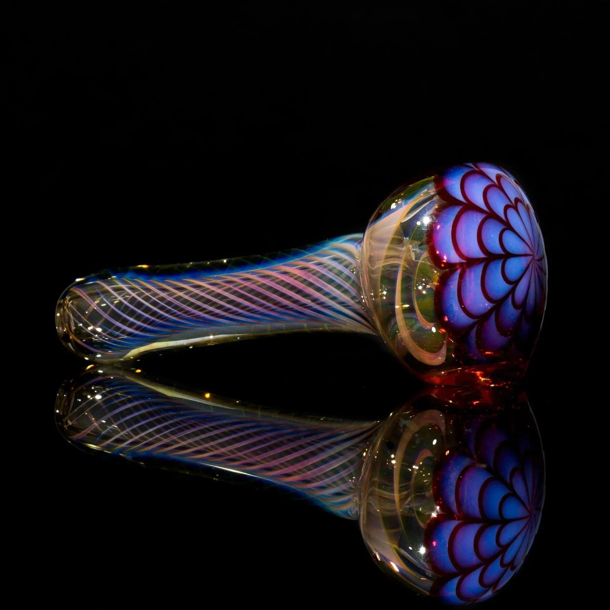 Matt 2000 Fumed Inside Out Dotstack Spoon Purple
