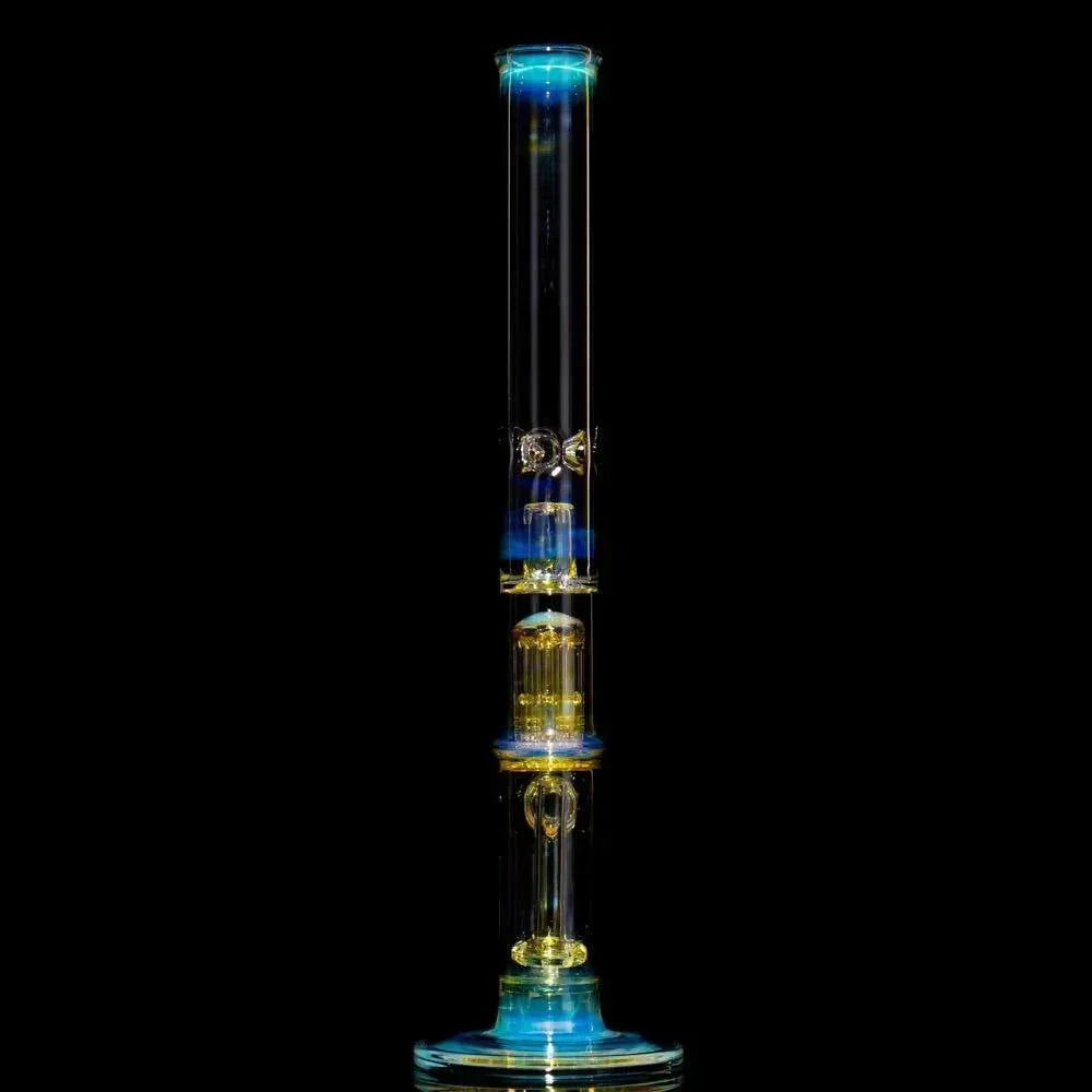 Mr. E - Fume Double Perc Flower Tube w/ Slide