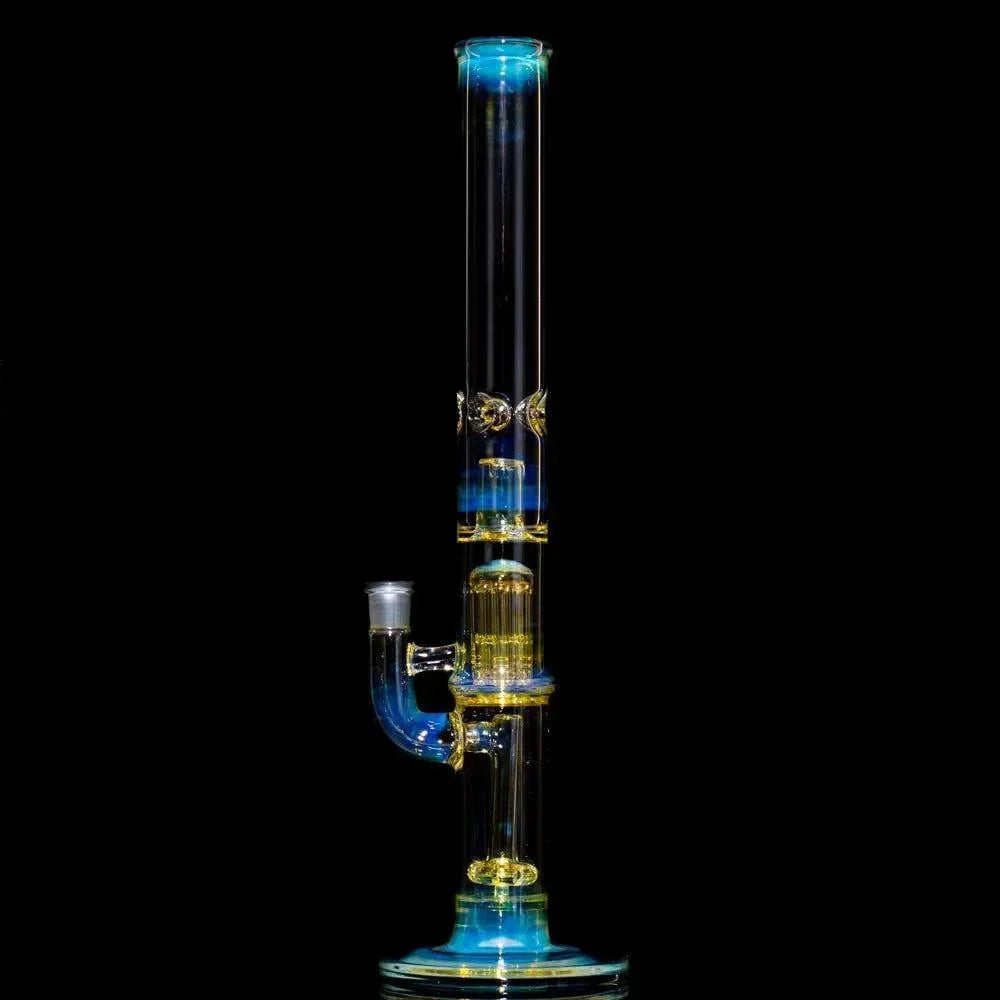 Mr. E - Fume Double Perc Flower Tube w/ Slide