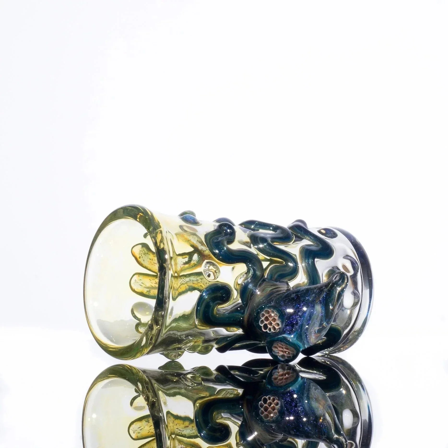 "Shoot the Sh*t" Mystic Glass Octopus Scene Shot Glass 5