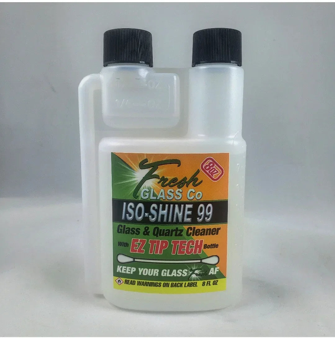 Fresh Glass Co ISO-Shine 99 glass and quartz cleaner bottle with EZ tip, 8 oz size