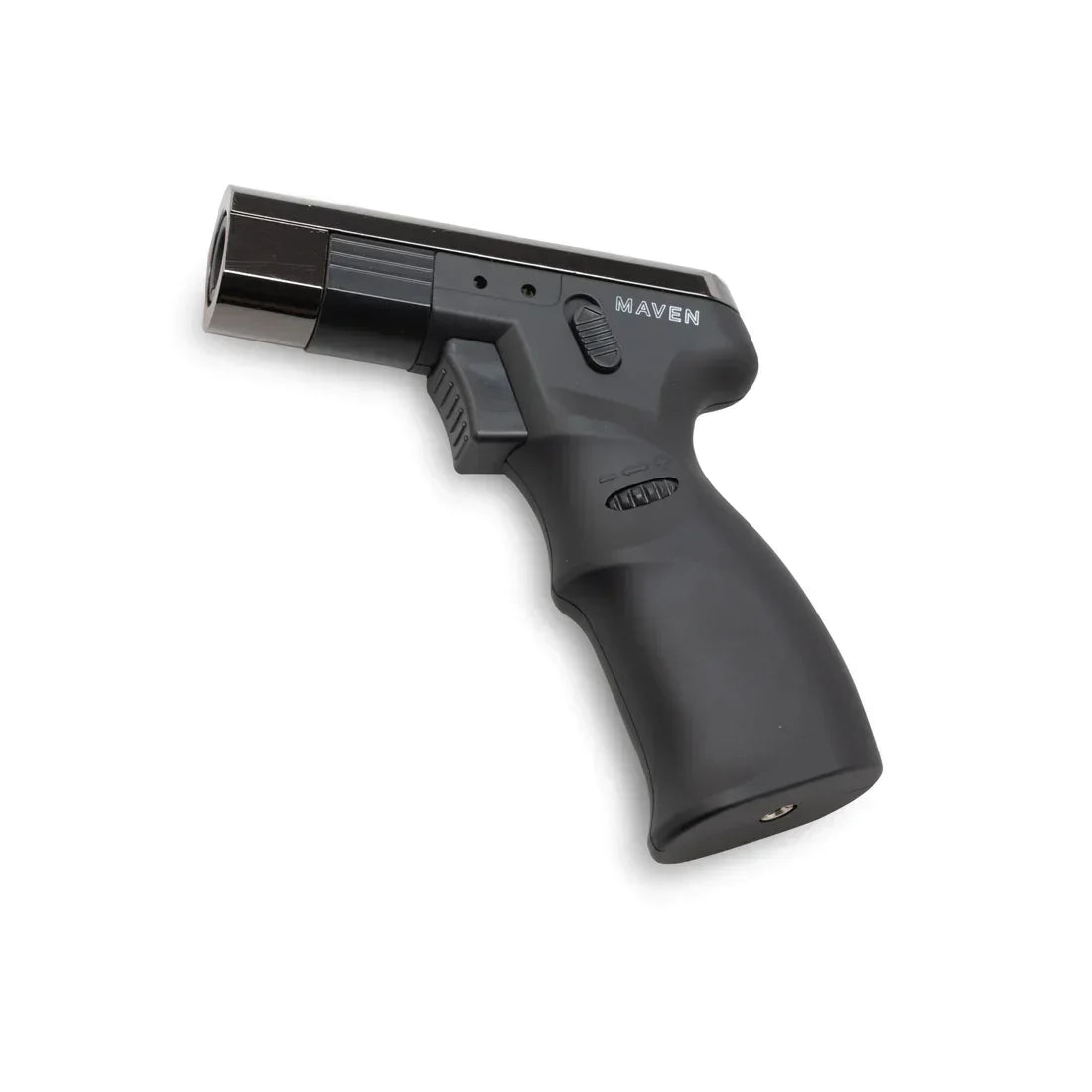 Black MAVEN butane torch lighter with ergonomic grip for smoking accessories