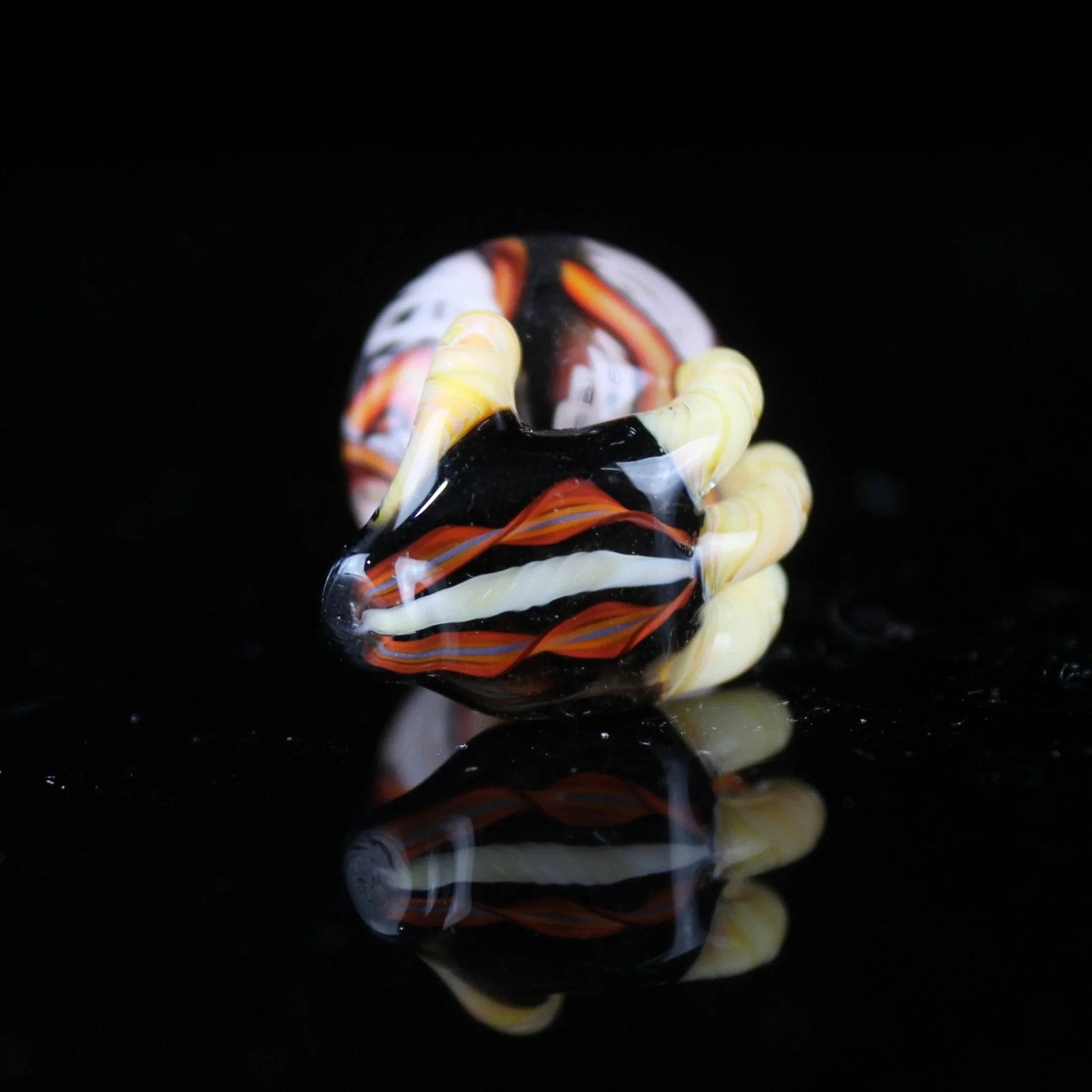 Goober Gabe - Fine Line Latticino Desert Fire Slurper Plug