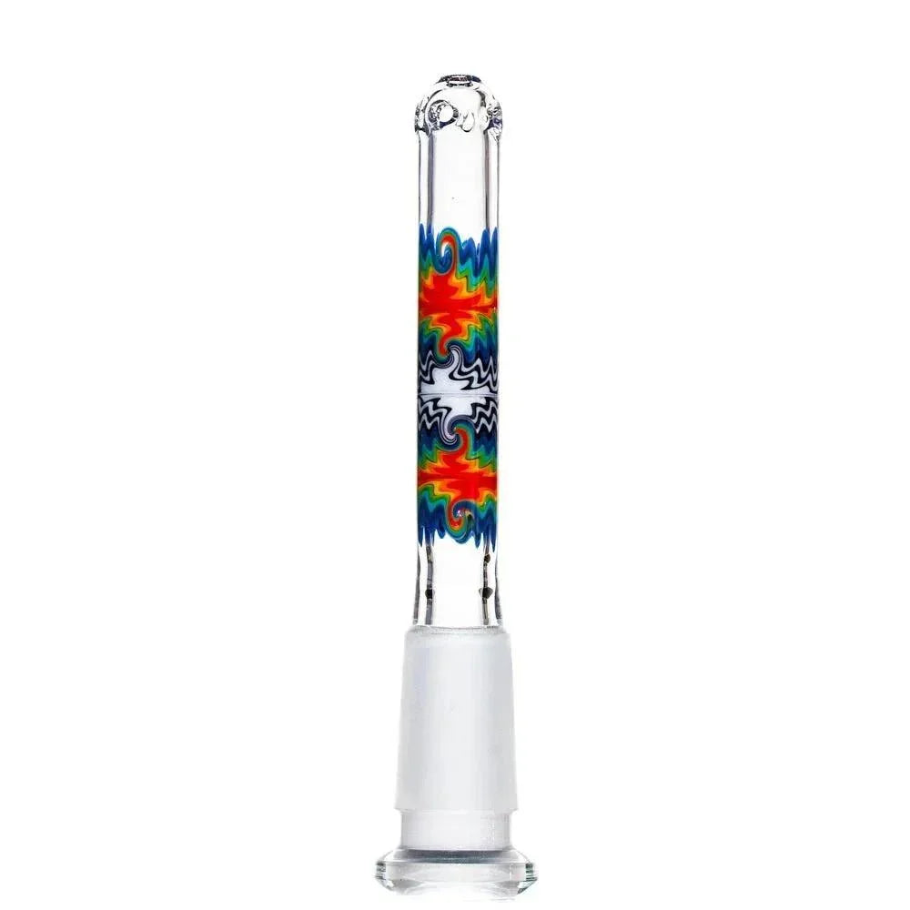 Stevie P - Black & White Rainbow Fade Linework Mini Beaker