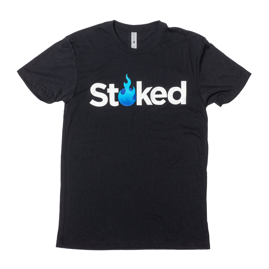 Stoked Provisions - Jet Black T-Shirt