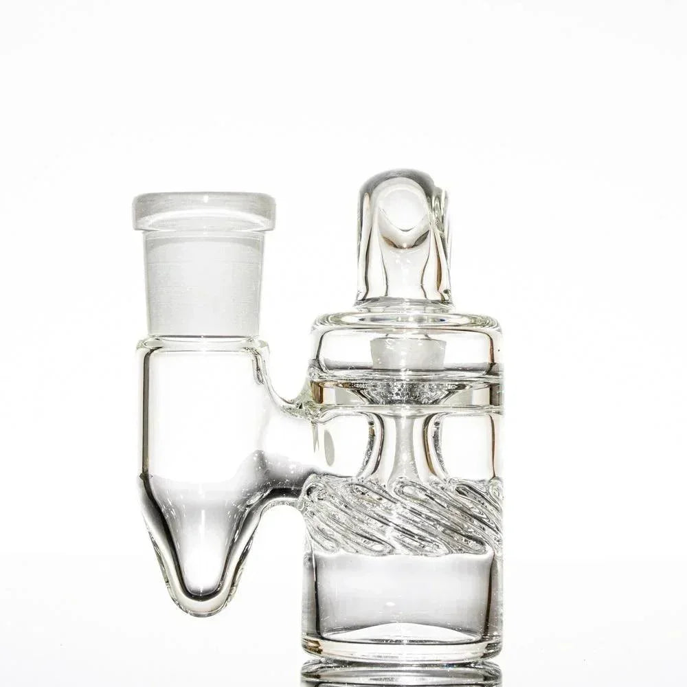 Hand-blown glass 18mm 90* Splash Catcher by Terroir Glass