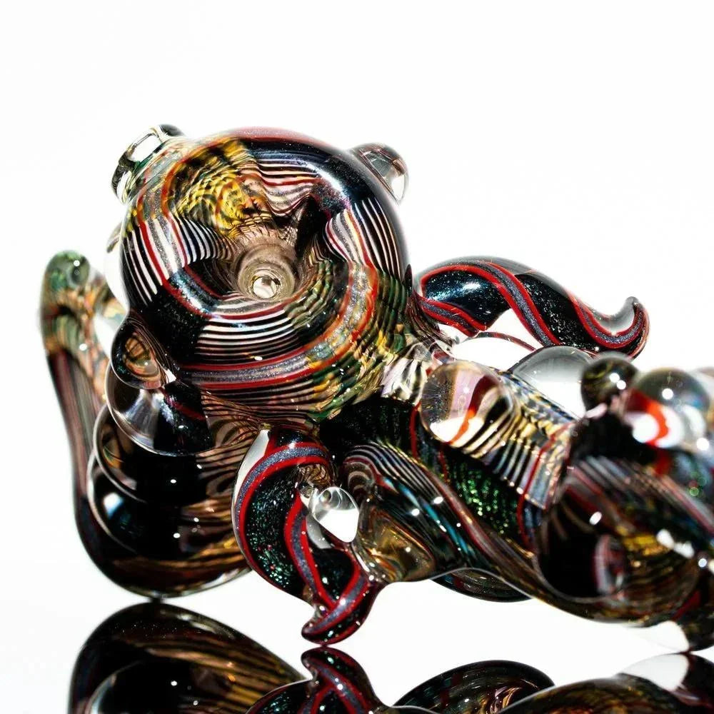 Torcher Glass - Dichro Dragon Push Bubbler