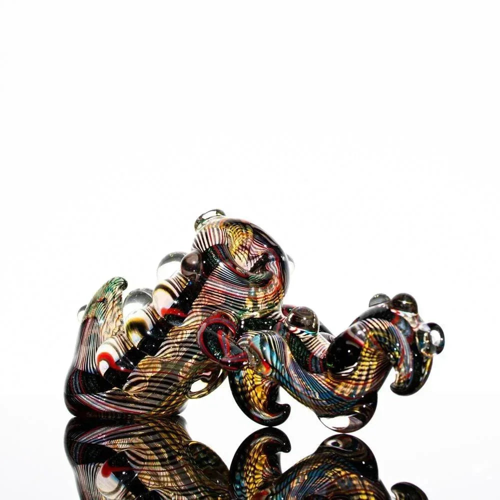 Torcher Glass - Dichro Dragon Push Bubbler