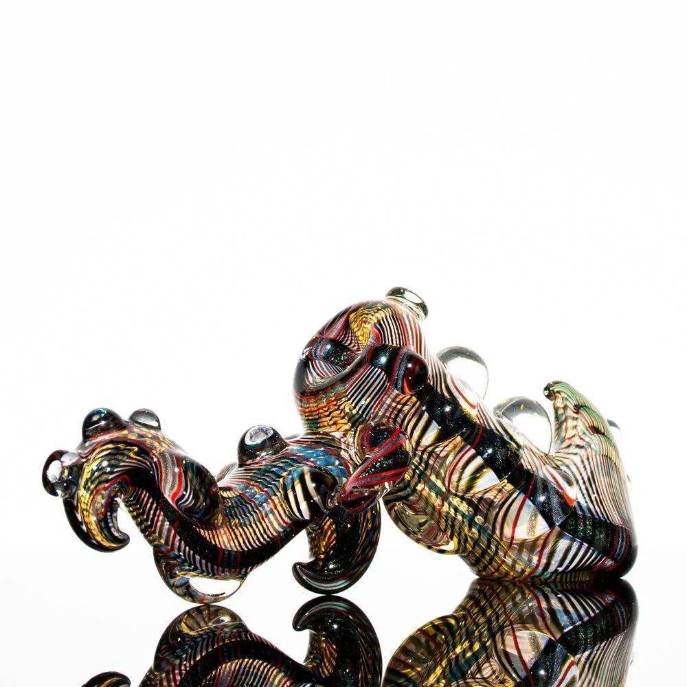 Torcher Glass - Dichro Dragon Push Bubbler