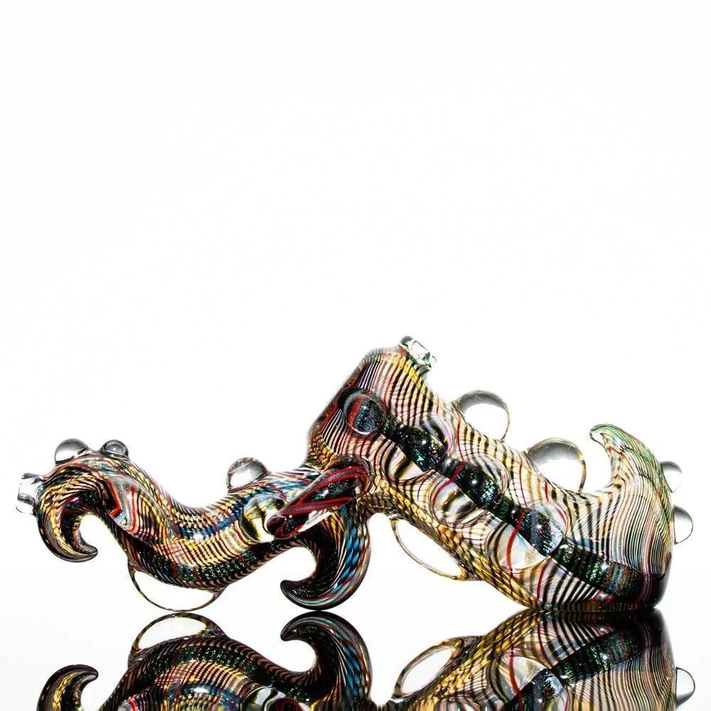Torcher Glass - Dichro Dragon Push Bubbler