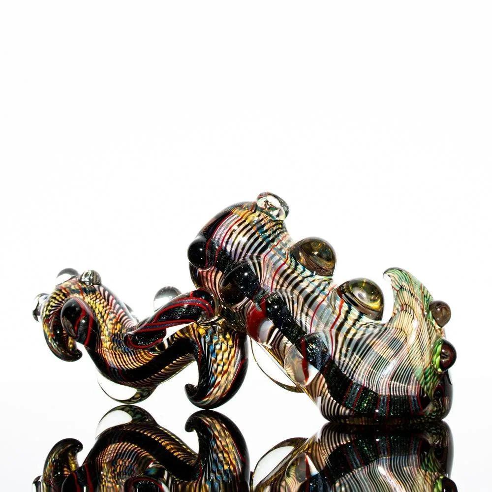 Torcher Glass - Dichro Dragon Push Bubbler