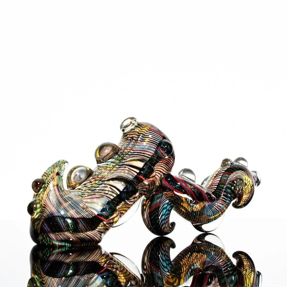 Torcher Glass - Dichro Dragon Push Bubbler
