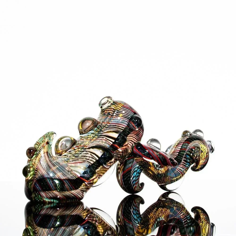 Torcher Glass - Dichro Dragon Push Bubbler
