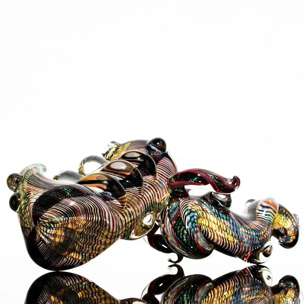 Torcher Glass - Dichro Dragon Push Bubbler