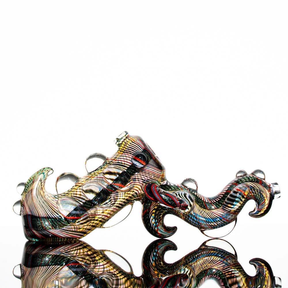 Dichro Dragon Push Bubbler by Torcher Glass
