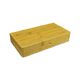 rectangular wooden storage box with smooth finish for smoking accessories