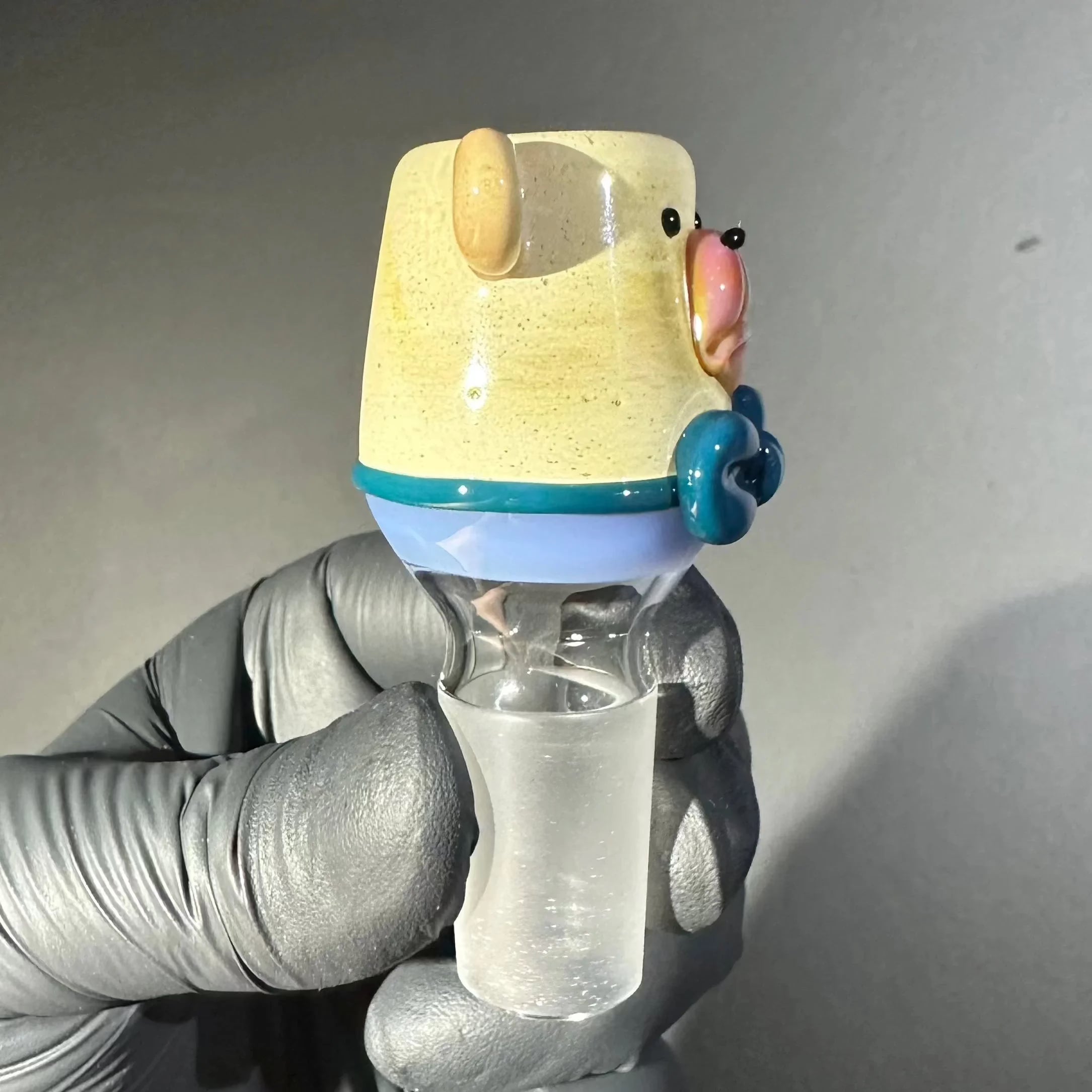 Trina Caterina - Turquoise Tie & Blue Shirt Tan Bear 18mm Slide