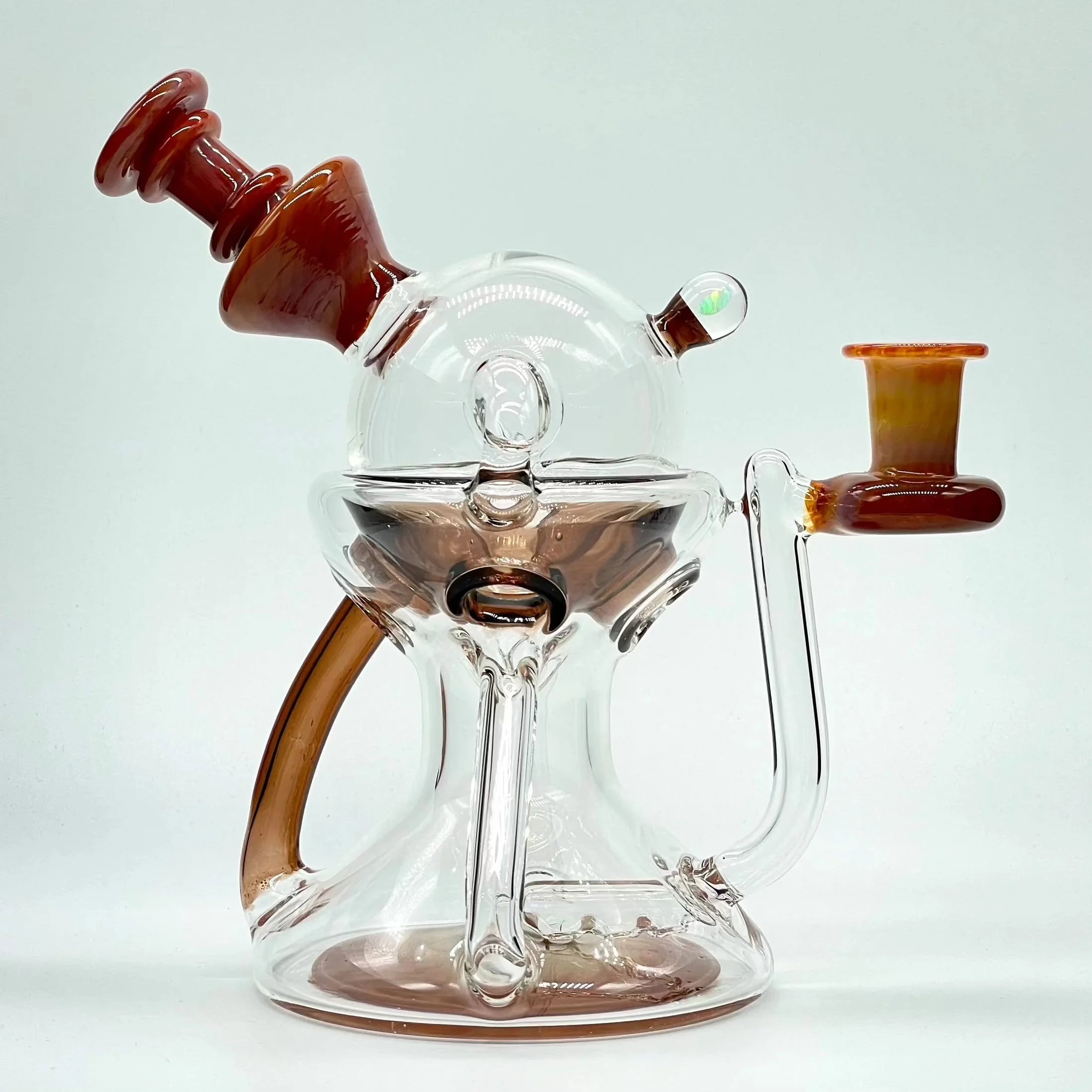 Lid Glass - Persimmon Strike & Sienna Brown Lidcycler