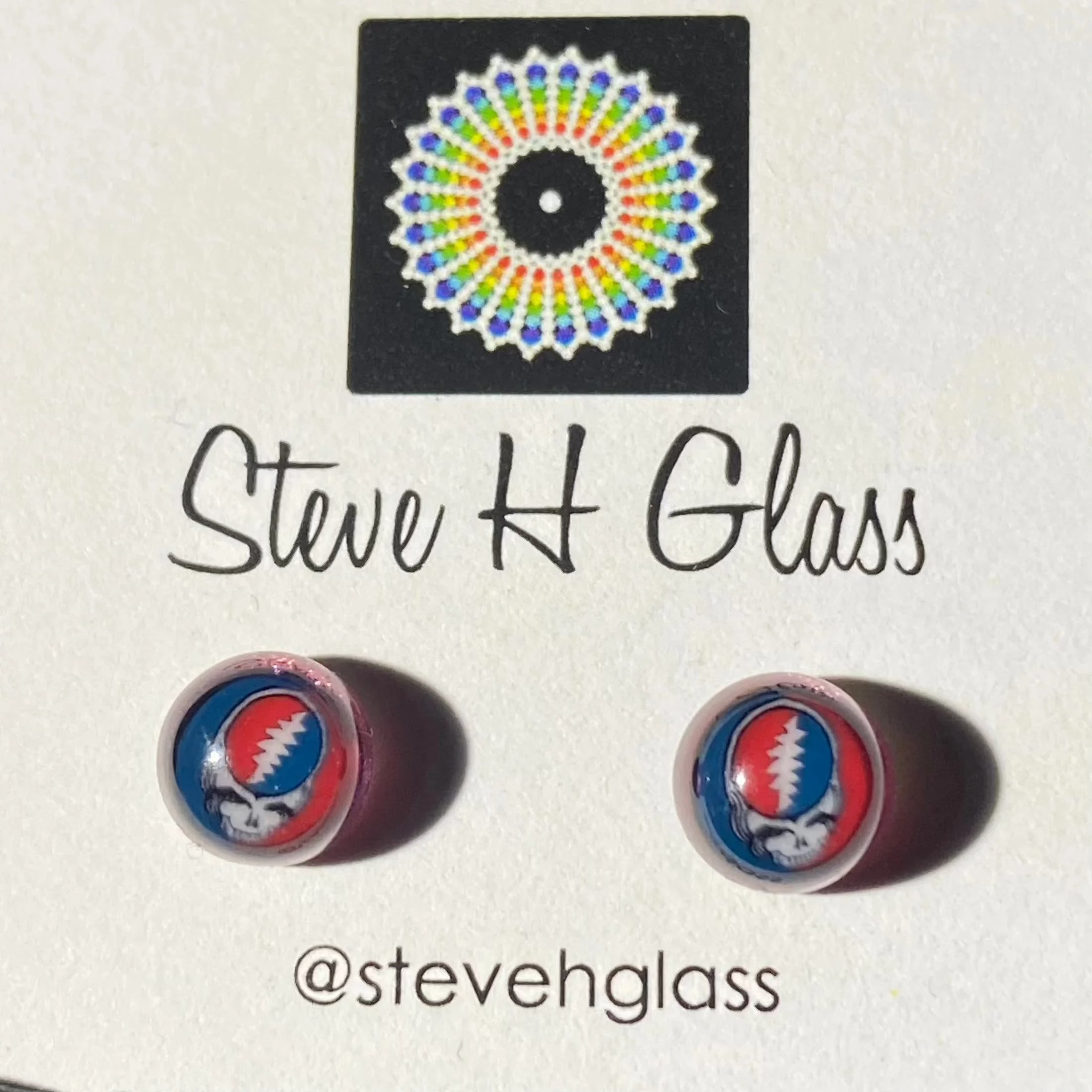 Steve H - Amber Stealie Milli Stud Earrings