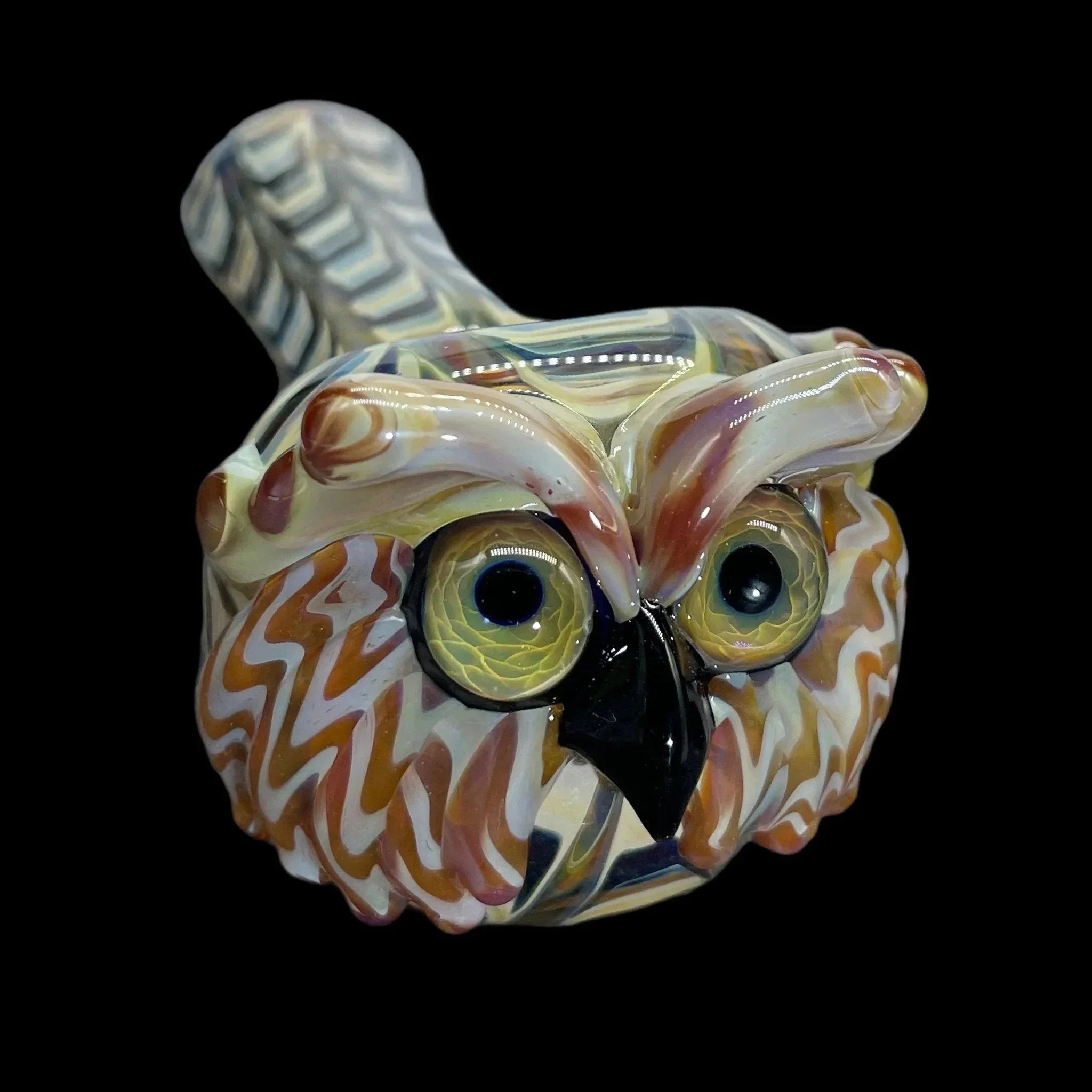 I Love Frank - Brown Wrap & Rake Owl Pipe