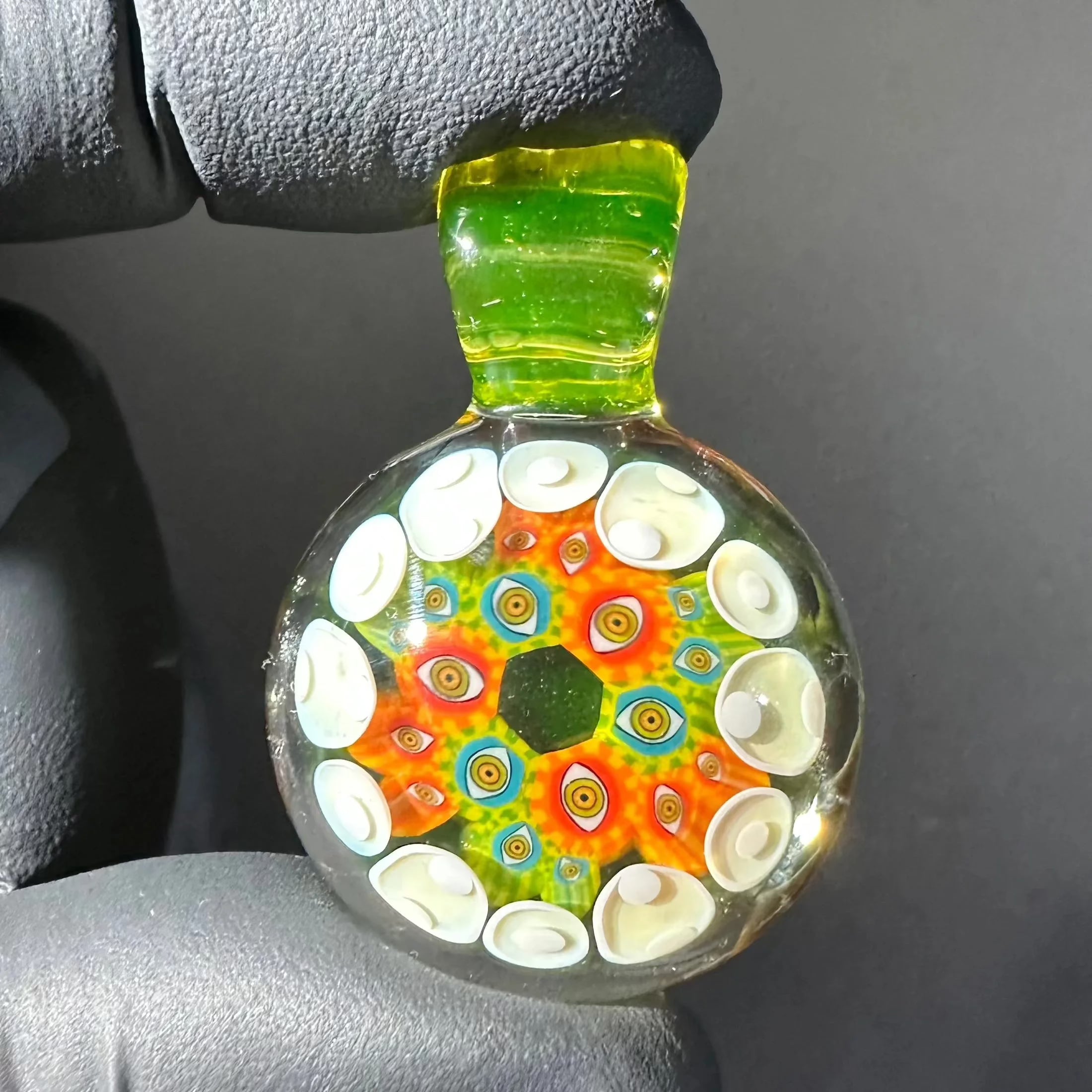 Banjo x Lil Bear - 02' Series: Citron & White Dotstack Vision Pendant