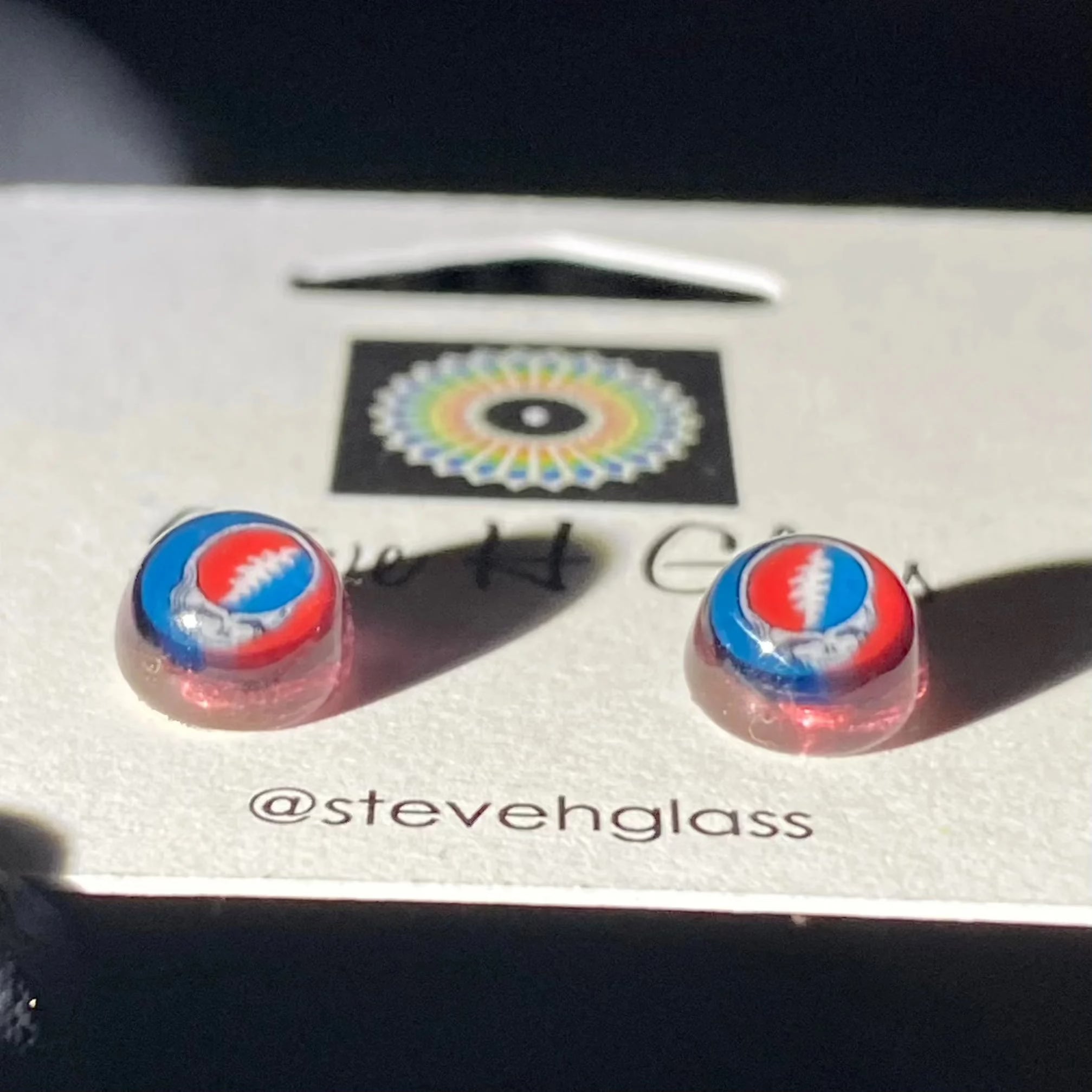 Steve H - Amber Stealie Milli Stud Earrings