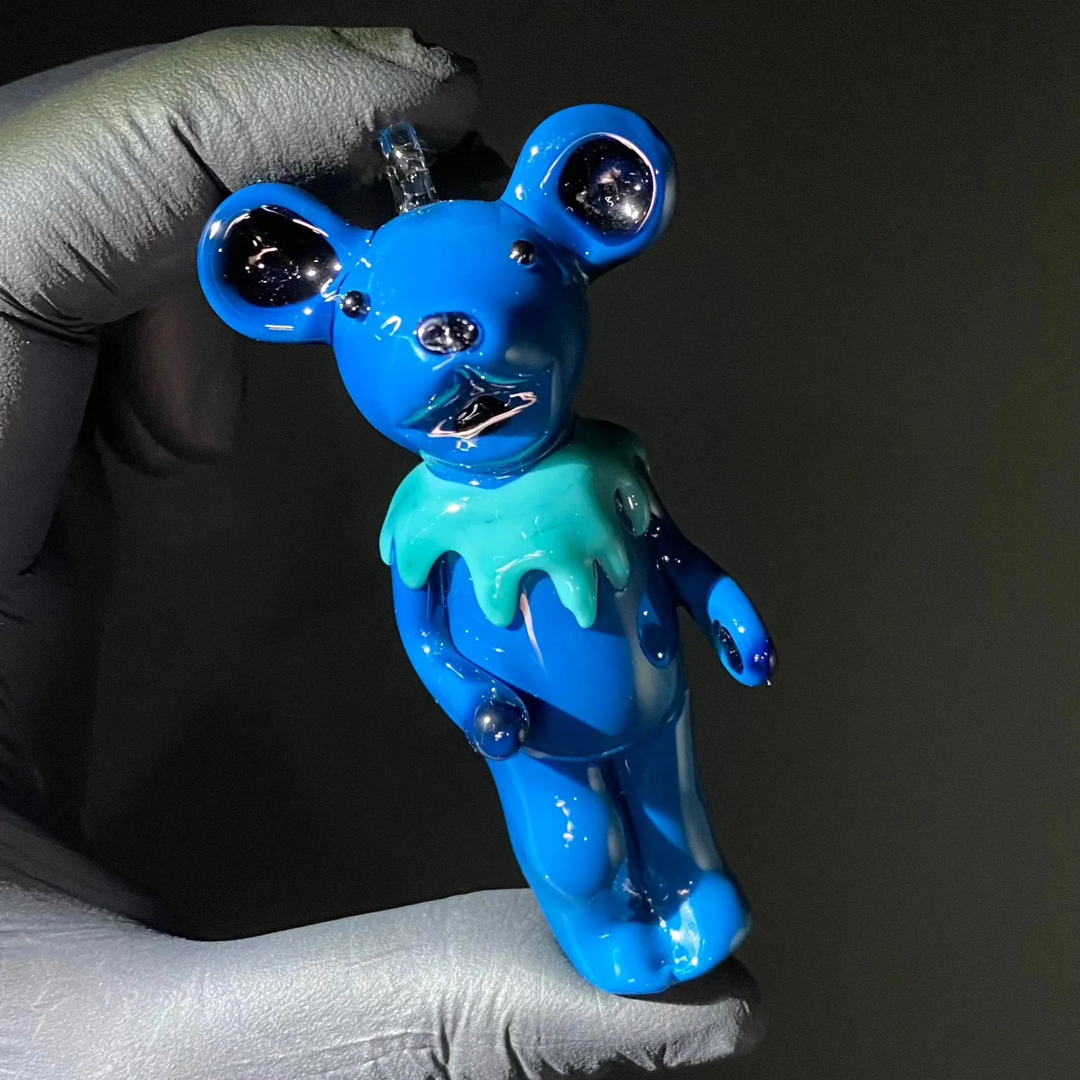 Stevie P - Blue Spruce Dancing Dead Bear Ornament