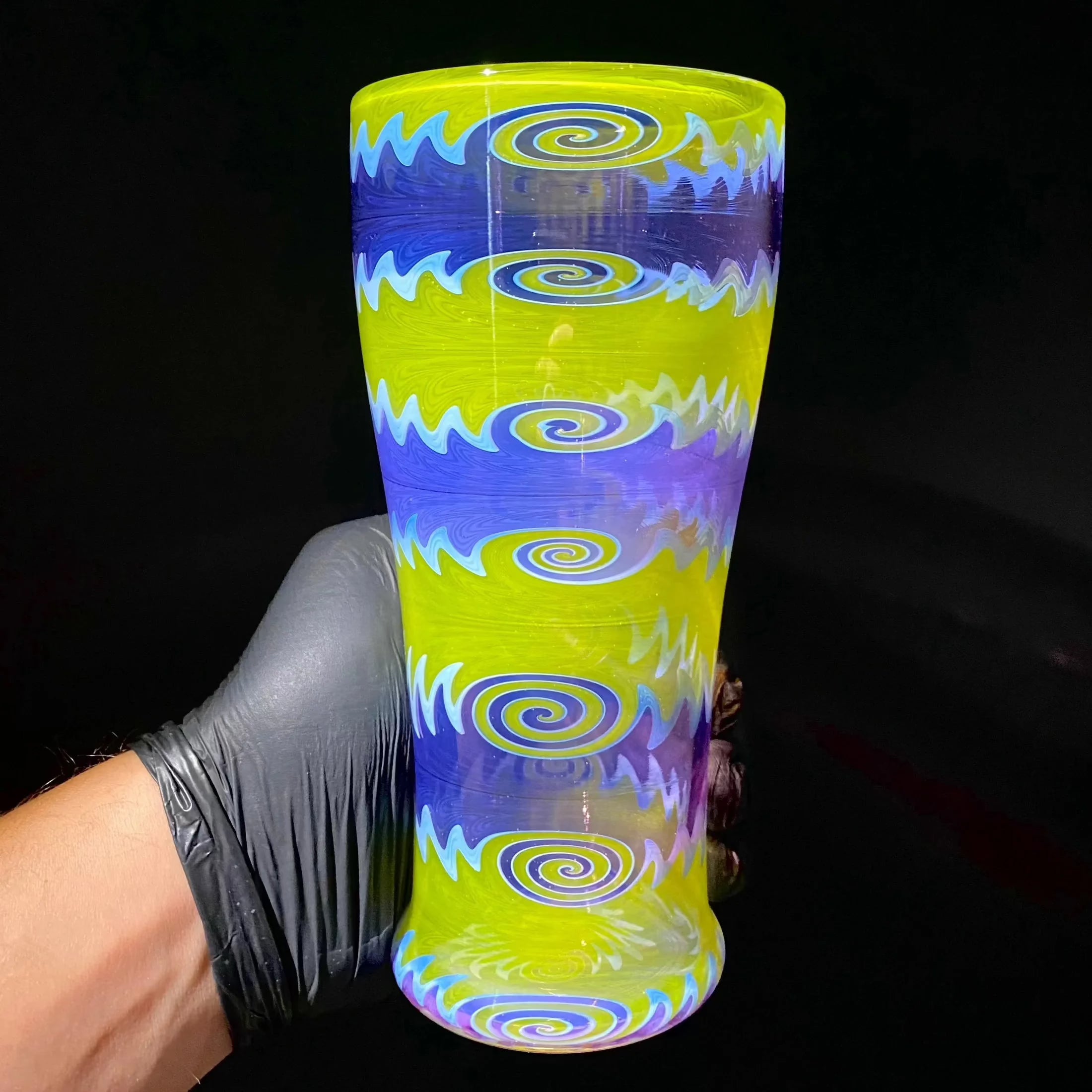 Erik Anders - Fully Worked Purple And Green Wig Wag Cup