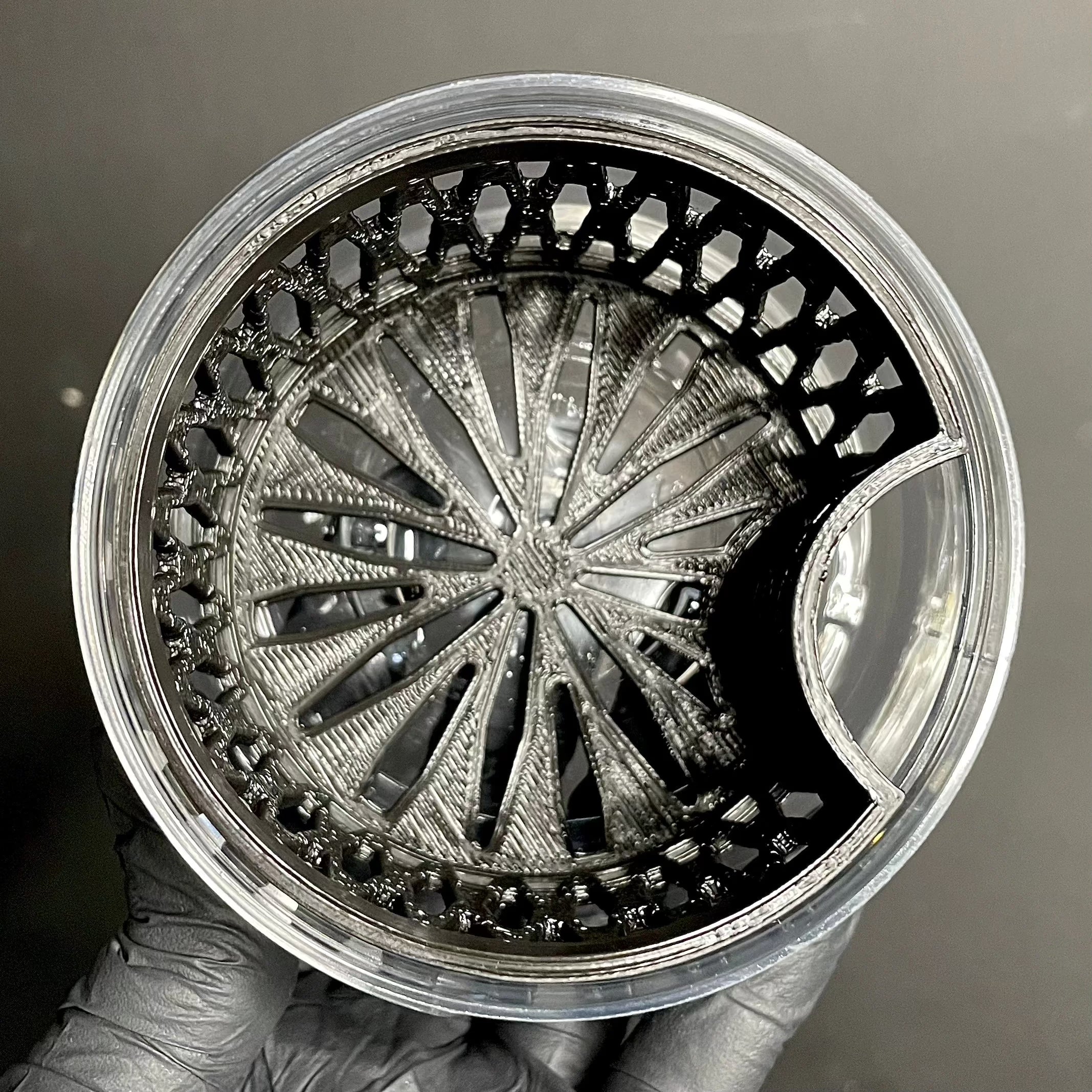 Kuhns Glass - 12oz Washing Station Black