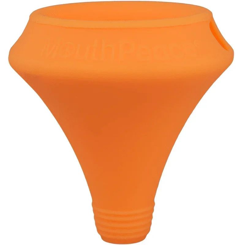 Orange MouthPeace silicone mouthpiece for glass pipes and bongs