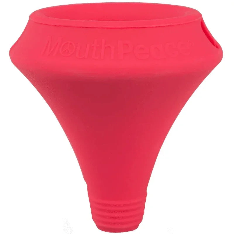 Pink MouthPeace silicone mouthpiece for glass pipes and bongs