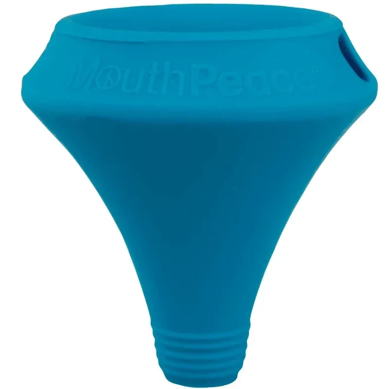 Blue MouthPeace silicone mouthpiece for glass pipes and bongs
